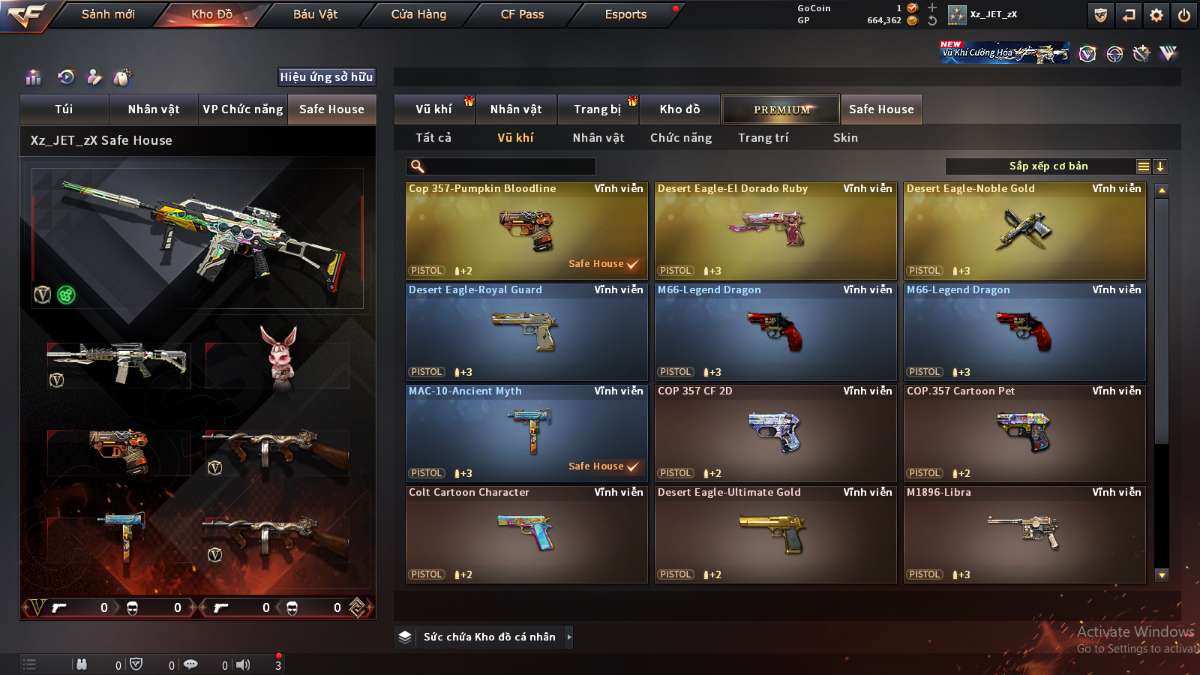 shop acc cf uy tin gia re
